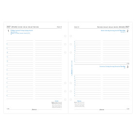 Recharge organiseur journalier Filofax A5