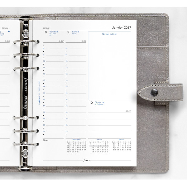 Recharge organiseur semainier Filofax A5