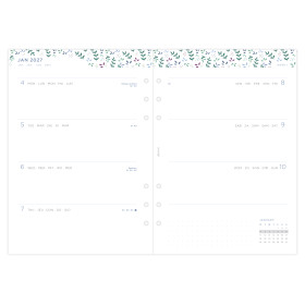 Recharge organiseur semainier Filofax A5 Garden
