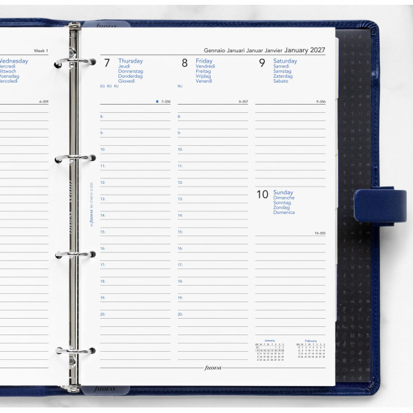 Recharge organiseur semainier Filofax A4