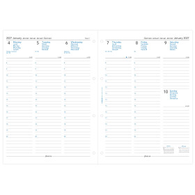 Recharge organiseur semainier Filofax A4