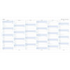 Recharge organiseur planning annuel vertical Filofax A4