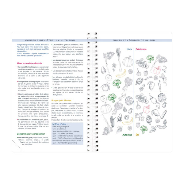 Recharge agenda semainier 10x15cm spiralé Quo Vadis Time&Life Pocket