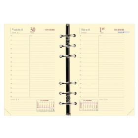 Recharge organiseur journalier 10x17cm Quo Vadis Timer 17 Prestige 1jour/page