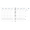 Recharge agenda semainier 16x16cm spiralé Quo Vadis Time&Life Medium