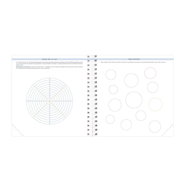 Recharge agenda semainier 16x16cm spiralé Quo Vadis Time&Life Medium