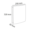 Classeur souple personnalisable dos 20mm A4 Exacompta Kreacover Pastel
