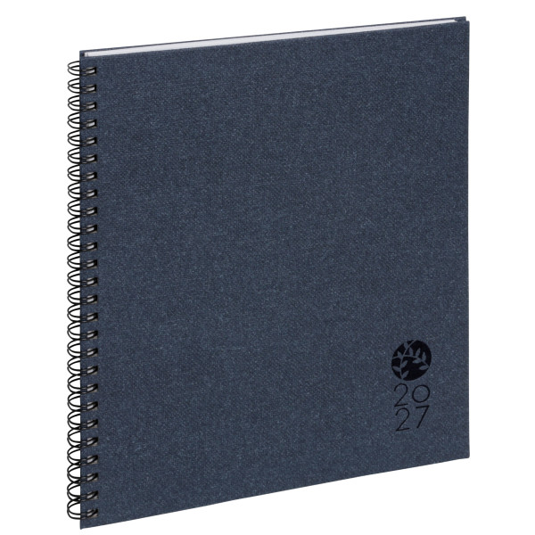 Agenda Semainier recyclé 18,5x22,5cm spiralé Exacompta Eurotime 22S Forever