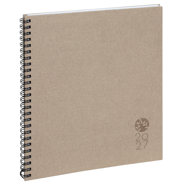Agenda Semainier recyclé 18,5x22,5cm spiralé Exacompta Eurotime 22S Forever