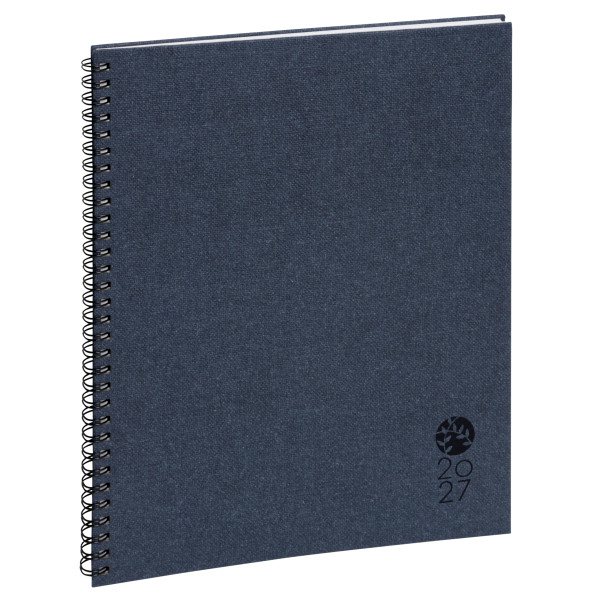 Agenda Semainier recyclé 21x27cm spiralé Exacompta Eurotime 27S Forever