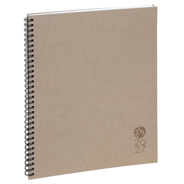 Agenda Semainier recyclé 21x27cm spiralé Exacompta Eurotime 27S Forever