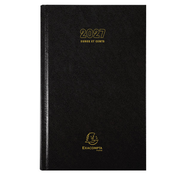 Agenda journalier 13,5x21cm Exacompta Carré Euros et cents