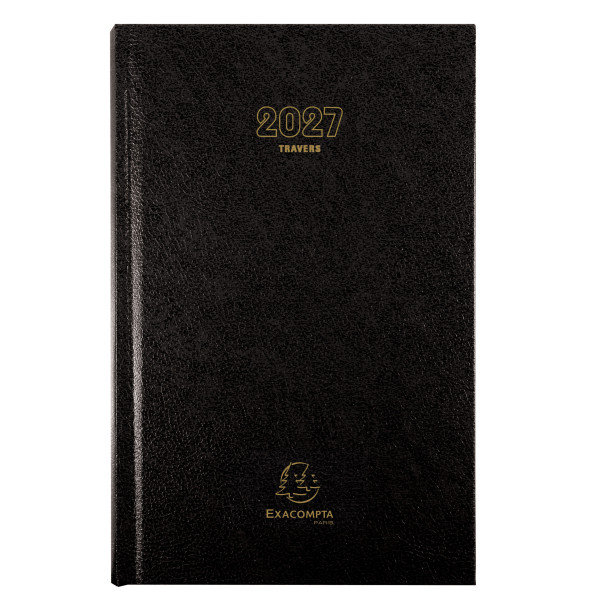 Agenda journalier 13,5x21cm Exacompta Carré Travers