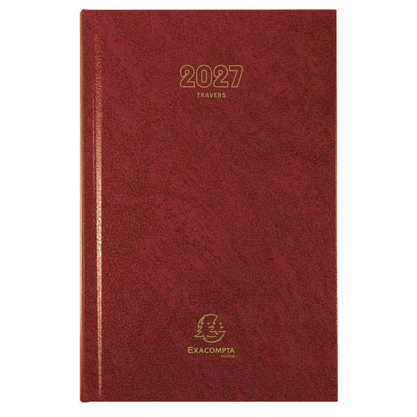 Agenda journalier 13,5x21cm Exacompta Carré Travers