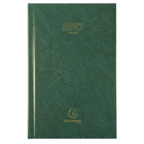Agenda journalier 13,5x21cm Exacompta Carré Travers