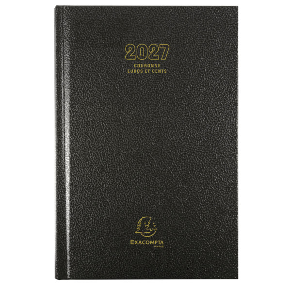 Agenda journalier 11x17cm Exacompta Couronne Euros et cents