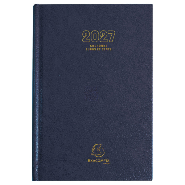 Agenda journalier 11x17cm Exacompta Couronne Euros et cents