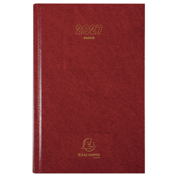 Agenda journalier 16,5x24,5cm Exacompta Raisin