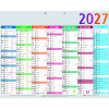 Calendrier 43x33,5cm Exacompta Multicolore