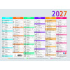 Calendrier 29,5x22cm Exacompta Multicolore