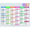 Calendrier 18x13,5cm Exacompta Multicolore
