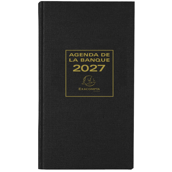 Agenda 2pages/jour 17,5x28cm Exacompta Banquier large 1 volume