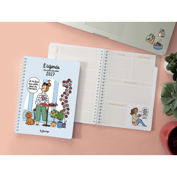 Agenda Semainier 15x21cm Spiralé Exacompta Gomargu 21S