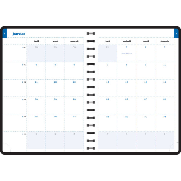 Agenda semainier 15x21cm spiralé Exacompta Lady 20S Alysse