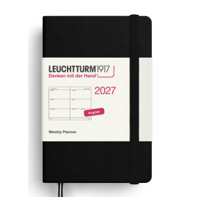 Agenda Semainier Horizontal 7x11cm rigide anglais Leuchtturm1917