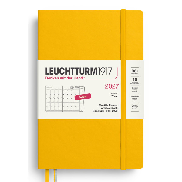 Agenda Mensuel & Carnet 12,5x19cm souple anglais Leuchtturm1917