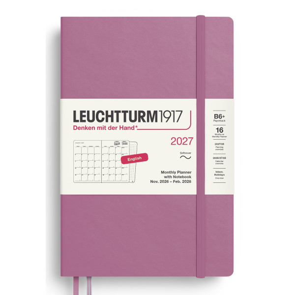 Agenda Mensuel & Carnet 12,5x19cm souple anglais Leuchtturm1917