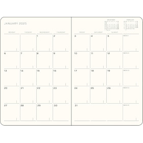 Agenda Mensuel & Carnet 12,5x19cm souple anglais Leuchtturm1917