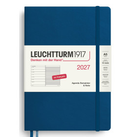 Agenda Semainier & Carnet 14,5x21cm rigide français Leuchtturm1917