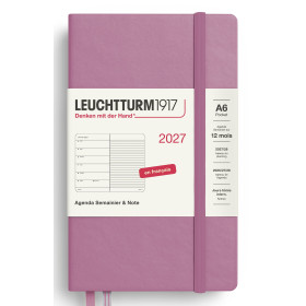 Agenda Semainier & Carnet 9x15cm rigide français Leuchtturm1917