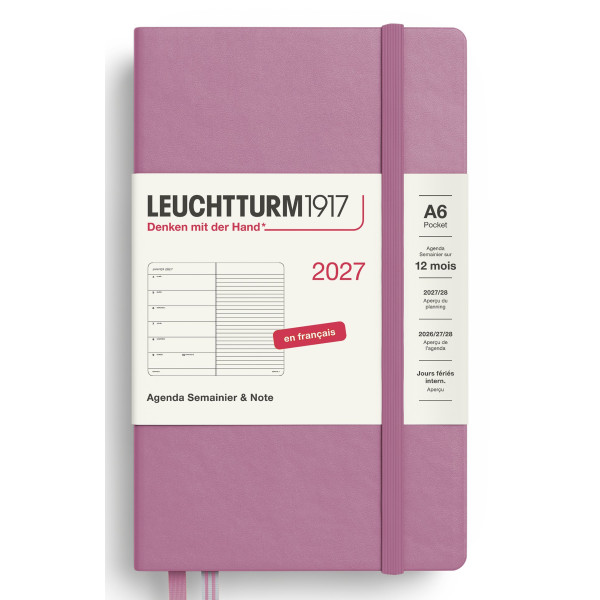 Agenda Semainier & Carnet 9x15cm rigide français Leuchtturm1917
