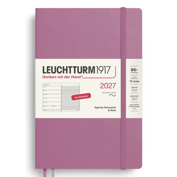 Agenda Semainier & Carnet 12,5x19cm souple français Leuchtturm1917