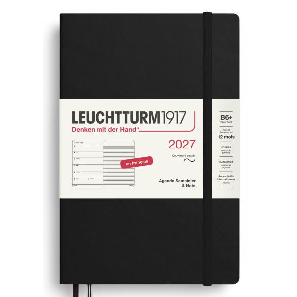 Agenda Semainier & Carnet 12,5x19cm souple français Leuchtturm1917