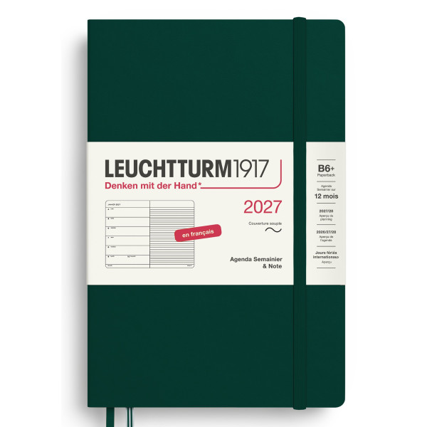 Agenda Semainier & Carnet 12,5x19cm souple français Leuchtturm1917