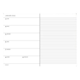 Agenda Semainier & Carnet 9x15cm souple français Leuchtturm1917