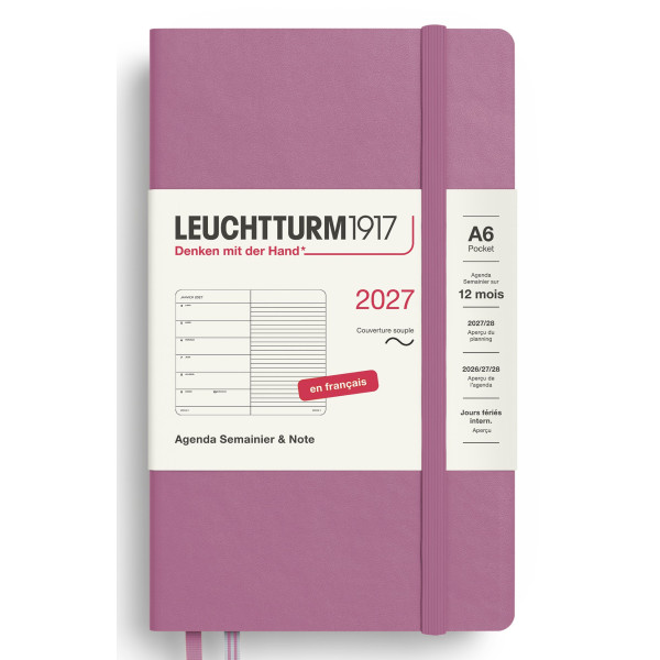 Agenda Semainier & Carnet 9x15cm souple français Leuchtturm1917