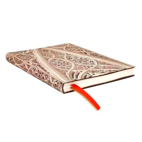 Agenda semainier 12,5x17,5cm Paperblanks Voûtes de la Cathédrale de Milan Flexis Midi 12 Mois Vertical