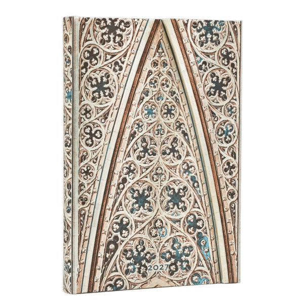 Agenda semainier 9,5x14cm Paperblanks Voûte de la Cathédrale de Milan Mini 12 Mois Vertical
