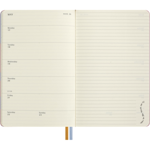 Agenda-carnet semainier Moleskine Weekly Notebook Diary Planner Alice