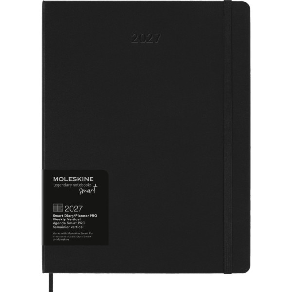 Agenda semainier Vertical Moleskine Smart Diary Planner PRO
