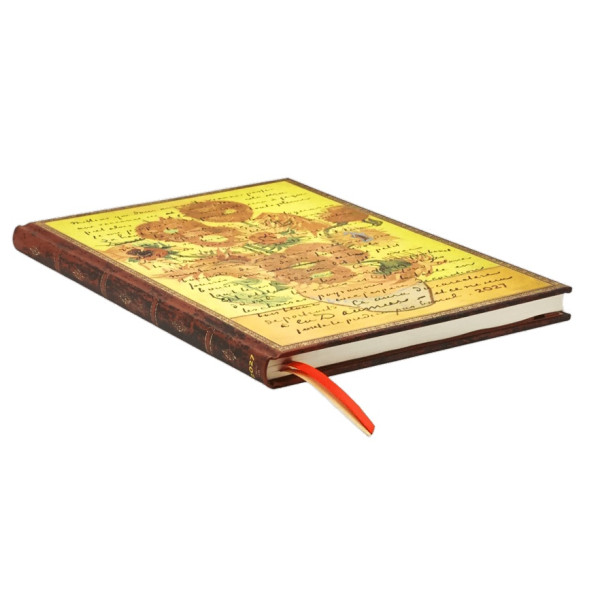 Agenda semainier 17,5x23cm Paperblanks Van Gogh Tournesols Ultra 12 Mois Vertical