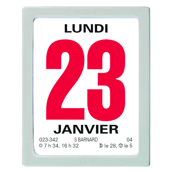 Calendrier à effeuiller 76x95mm Oberthur