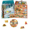 Calendrier de l'Avent magnétique Coppenrath Ma maison de Noël colorée
