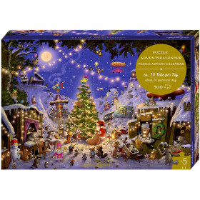 Puzzle Calendrier de l'Avent Coppenrath Marché de Noël des animaux