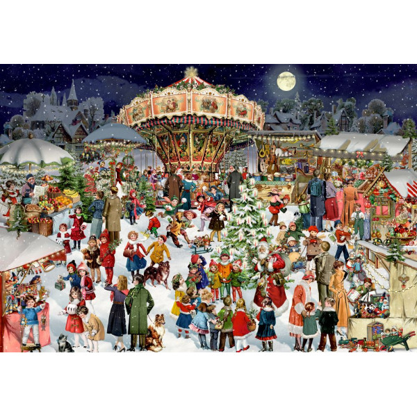 Puzzle Calendrier de l'Avent Coppenrath Marché de Noël d'antant