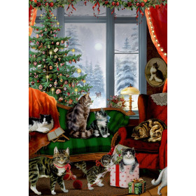 Calendrier de l'Avent Coppenrath Chats à la fenêtre A4